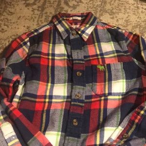 abercrombie kids plaid button down